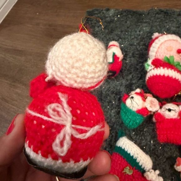 16 pieces Christmas Vtg ornament lot - Picture 8 of 10